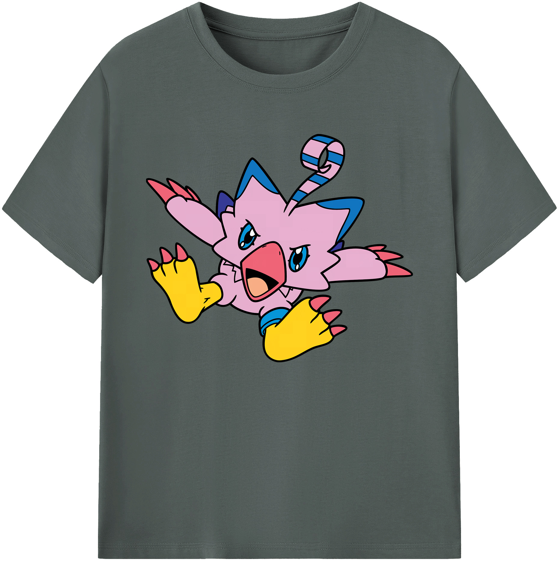 （画像用） Digimon デジタルモンスター/デジモン 綿100％ メンズ半袖Tシャツ｜肌触りやわらか＆通気性